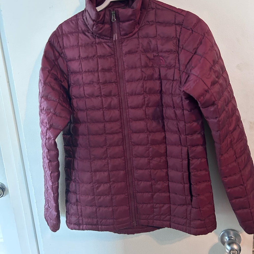 The North Face Maroon Quilted Jacket